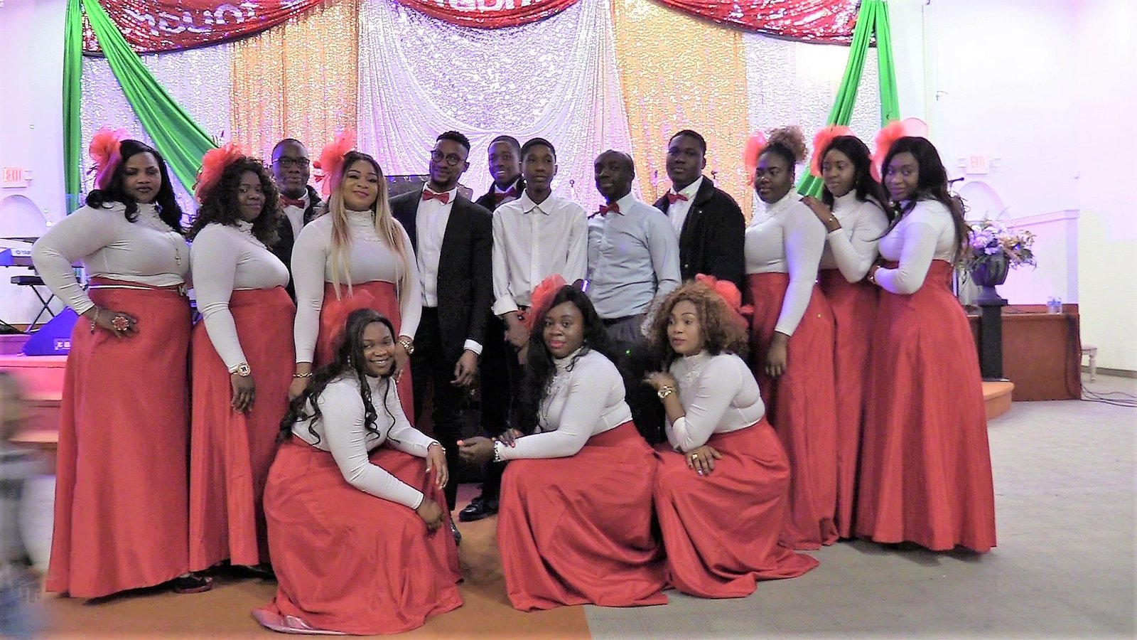 Mount Zion choir gathered together